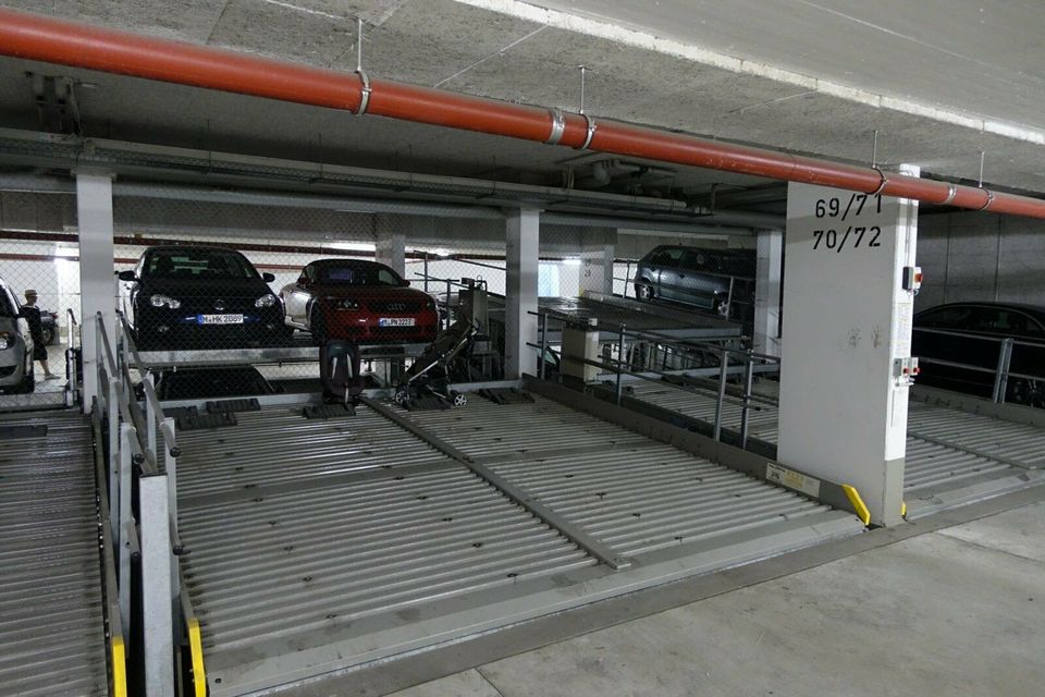 Pkw Stellplatz (Duplexparker) in heller Tiefgarage in der Brudermühlstraße (Sendling) zu vermieten in München