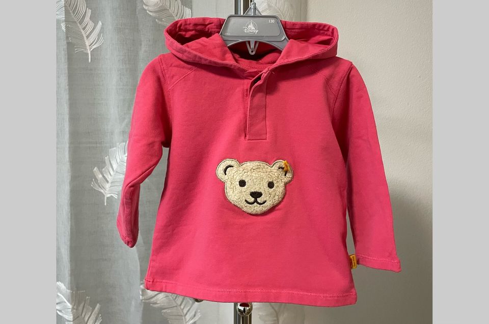 Steiff Baby Mädchen Sweatshirt mit Quietsche Bär und Kapuze Gr.86 in München