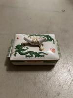 Zigaretten Schatulle Meissen Porzellan grüner Ming Drache DDR 78 Bayern - Ingolstadt Vorschau