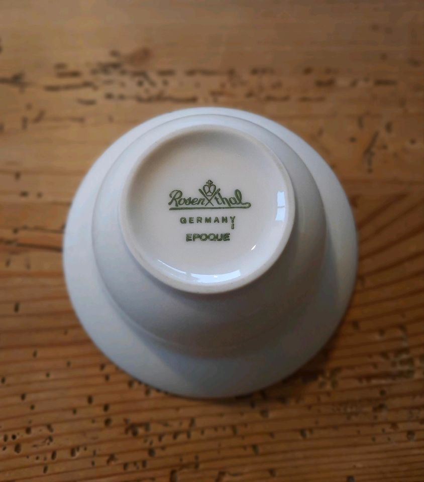 Teelichthalter Tischlicht Rosenthal Porzellan weiß in Markt Schwaben