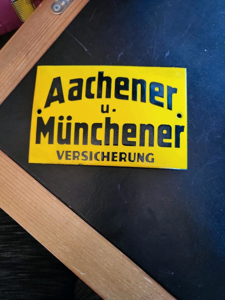 Aachener und Münchener Versicherung Email Schild Blechschild in Rottenburg am Neckar