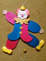 Echtholz HAMPELMANN Clown zum Aufhängen, 30 cm groß *** TOP *** Bremen - Lehe Vorschau