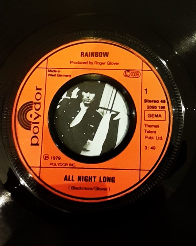 RAINBOW All Night Long - Weissheim Vinyl Single 7" Original 1980 in Sulzbach (Saar)