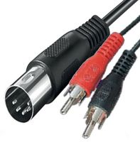 1,5m Y Kabel Adapter 2x Chinch Cinch RCA auf 1x DIN MIDI Stecker Baden-Württemberg - Hemsbach Vorschau