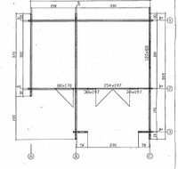 Garten-Blockhaus in 330x3 + Anbau 2x3m zum Abbau  zu verkaufen. Niedersachsen - Bohmte Vorschau