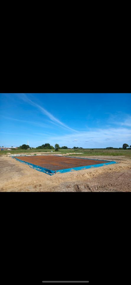 Erdarbeiten Betonarbeiten Sandplatten Fundamente Flügelglätten in Bockel