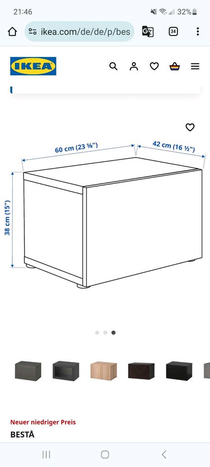 2x Ikea Besta Lappviken Regale mit Tür in Karlsruhe