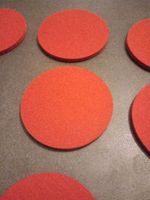 10x Wollfilz Untersetzer Filz 10 cm ca 6mm dick orange neu Baden-Württemberg - Heidelberg Vorschau