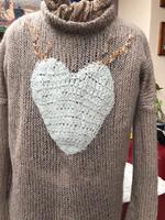 Unikat Handarbeit Strick Pullover oversized Mohaire 36/38 Bayern - Olching Vorschau