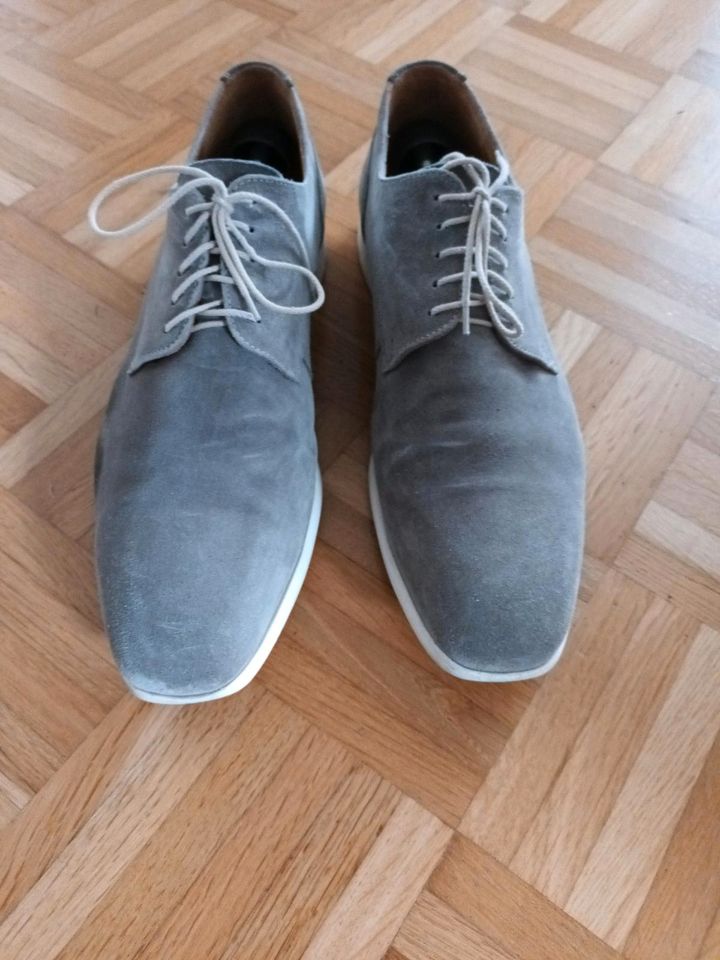 Lloyd Wildlederschuhe grau Gr. 45 in Holzwickede