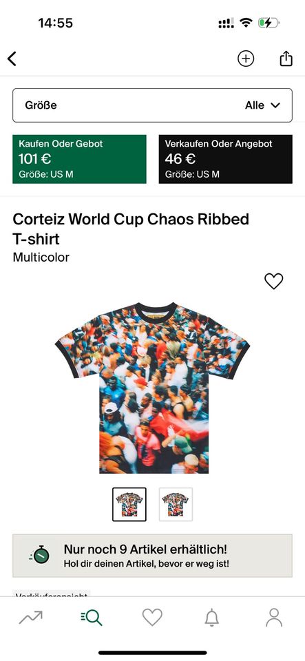 Corteiz - World Cup Chaos T-Shirt M in Kassel