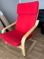 IKEA Poäng Sesel in Rot/Beige Brandenburg - Senftenberg Vorschau