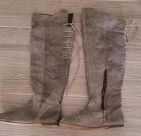 Overknees grau Leder Gr.40 Akira Baden-Württemberg - Weinheim Vorschau