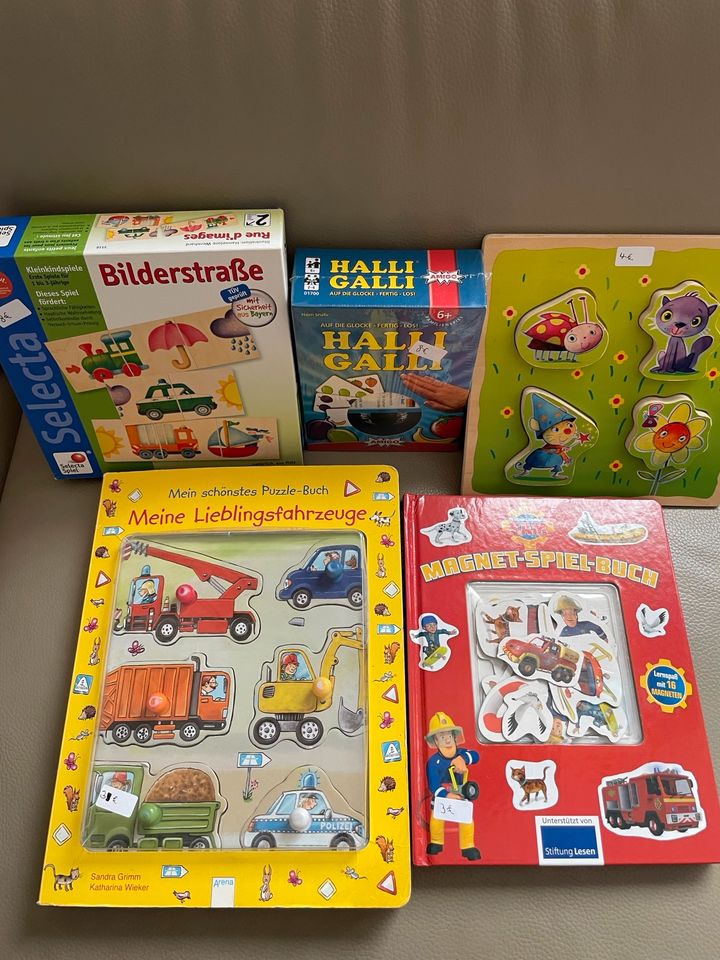 Holzpuzzle Selecta Halli Galli Magnet Spiel Buch in Knetzgau