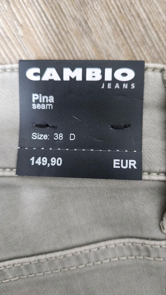 CAMBIO Damen Jeans Gr. 38 Khaki Neu mit Etikett UVP 149€ in Berlin