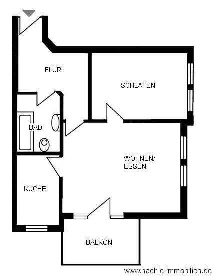 Dresden-Königswald, Gepflegte Wohnanlage 2-Zimmer Apartment  vermietet in Dresden