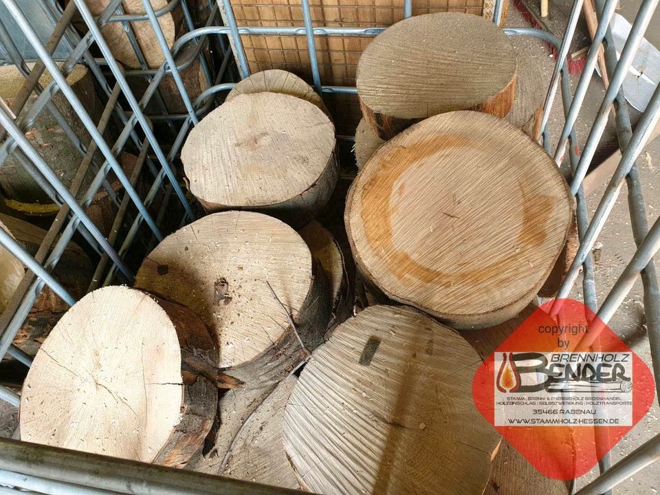 Baumscheiben günstiges Brennholz Kaminholz Holz Reste in Rabenau