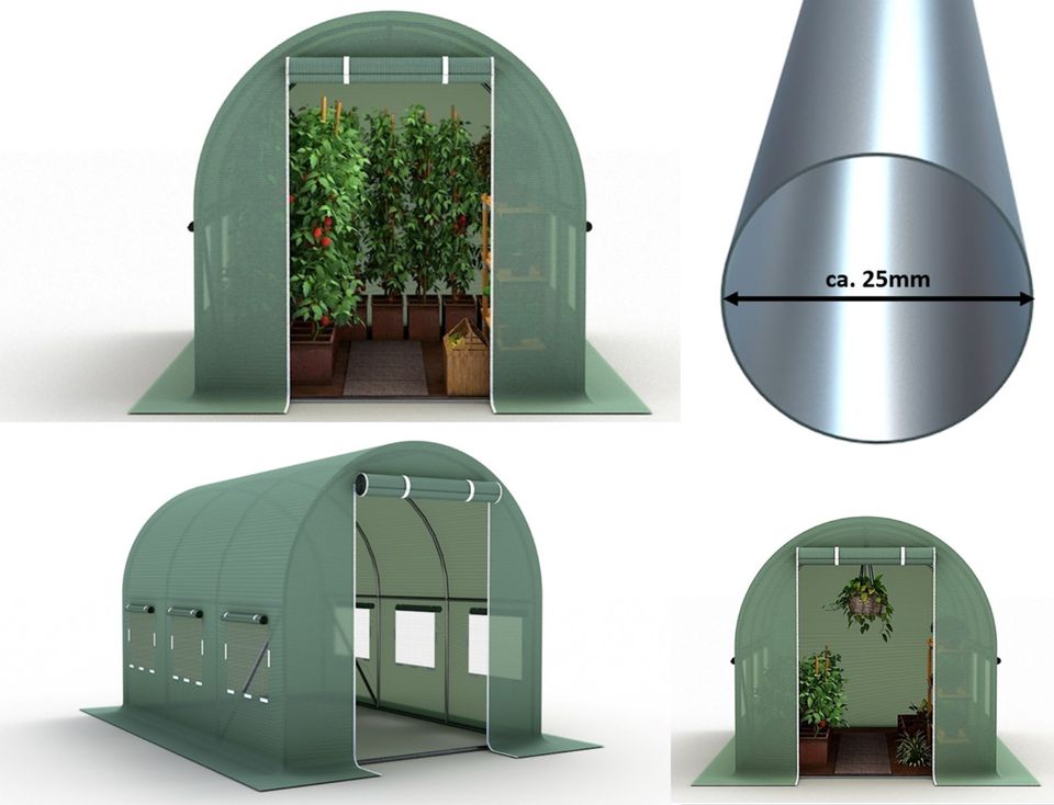 2x3m 2x4m 2x5m 3x6m 3x8m 3x10m Gewächshaus Tomatenhaus Foliengewächshaus Folientunnel  Folienzelt in Berlin