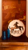 Midcentury Keramik Wandteller Pferde Spanien Retro 50-60er J. Frankfurt am Main - Nordend Vorschau