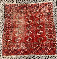 *#16 TEKKE TURKMEN BUCCHARA TEPPICH ROT MUSTER ROT 128x121 cm Berlin - Charlottenburg Vorschau