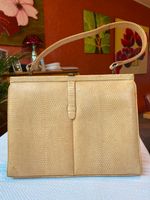 Ledertasche, Handtasche, beige, Schlangenoptik, Retro/Vintage Nordrhein-Westfalen - Meerbusch Vorschau