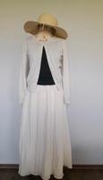 •●• Neu mit Etikett H&M Plisseerock beige Gr.S 36 mit Futter •●• Sachsen - Weischlitz Vorschau