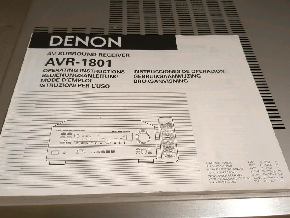 AVR Surround Receiver von Denon Avr-1801 in Castrop-Rauxel