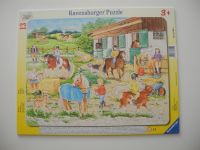 Ravensburger Rahmenpuzzle "Reiterhof" Ponys Pferde 13 Teile Sachsen-Anhalt - Halle Vorschau