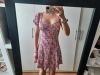 Buntes Mini-Kleid mit Blumenmuster in Größe M Mülheim - Köln Buchforst Vorschau