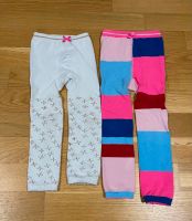 2x Lebig Strickleggings golden pink bunt Gr. 110-116 Frankfurt am Main - Rödelheim Vorschau