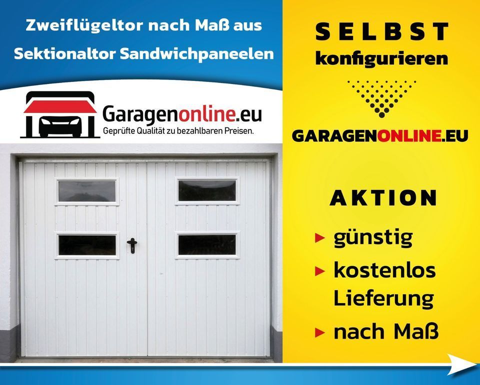 ⭐GARAGENTOR NACH MAß KONFIGURATOR,TOR GARAGE,GARAGENTOR ZWEIFLÜGELIG,GARAGENTOR ANTHRAZIT,GARAGENTORE KONFIGURATOR in Berlin