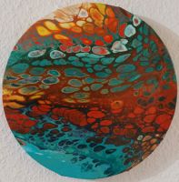 Gemälde / Pouring-Bild "Lavastrom" - Acryl Hannover - Döhren-Wülfel Vorschau