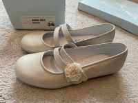 AngelitoS Neu Ballerina festliche Schuhe Gr.36 beige Niedersachsen - Grasleben Vorschau