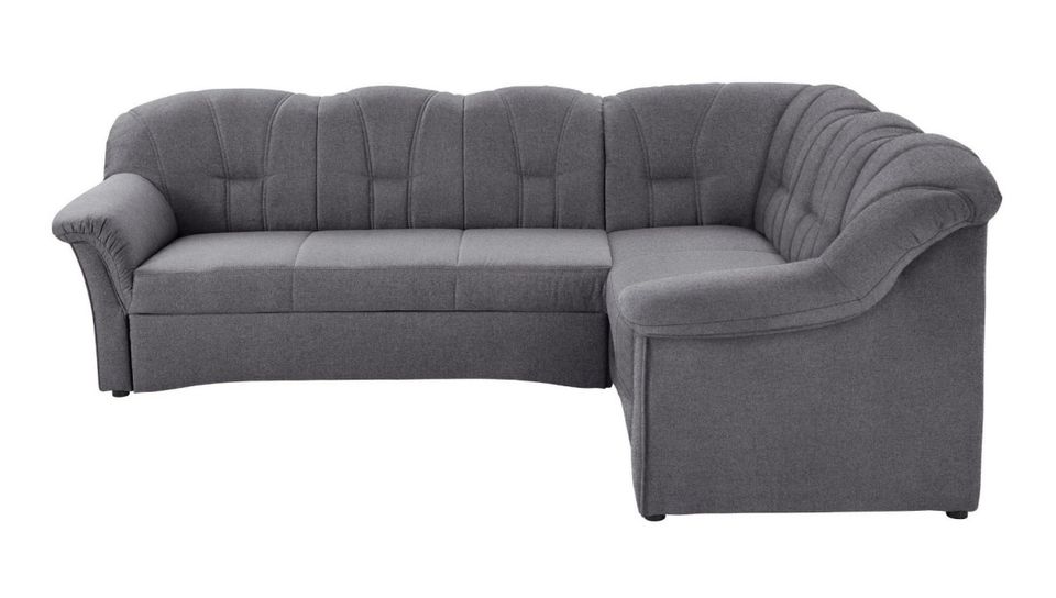 Ecksofa Sofa Polsterecke Papenburg Webstoff grau mit Ottomane Neu in Hamburg