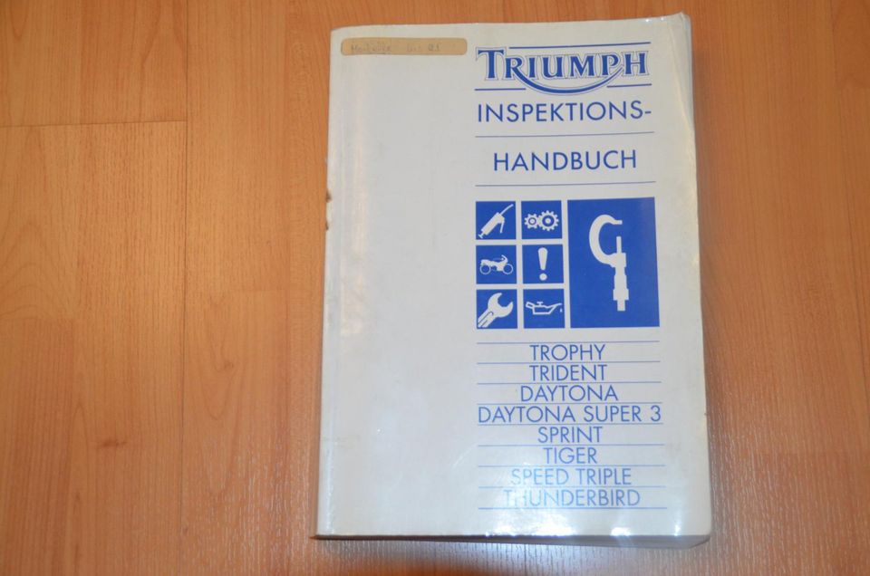 Triumph Werkstatt Handbuch Original auf Deutsch Nr: 3850310 in Veitshöchheim