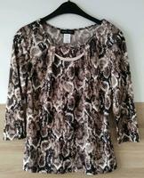 Shirt Bluse Gr. S beige-braun-weiss Schmuckreifen NEU m. Evans Niedersachsen - Bad Pyrmont Vorschau