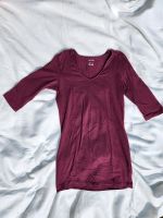 Bordeaux farbenes Longshirt mit 3/4-Arm Größe 38 Niedersachsen - Rosengarten Vorschau