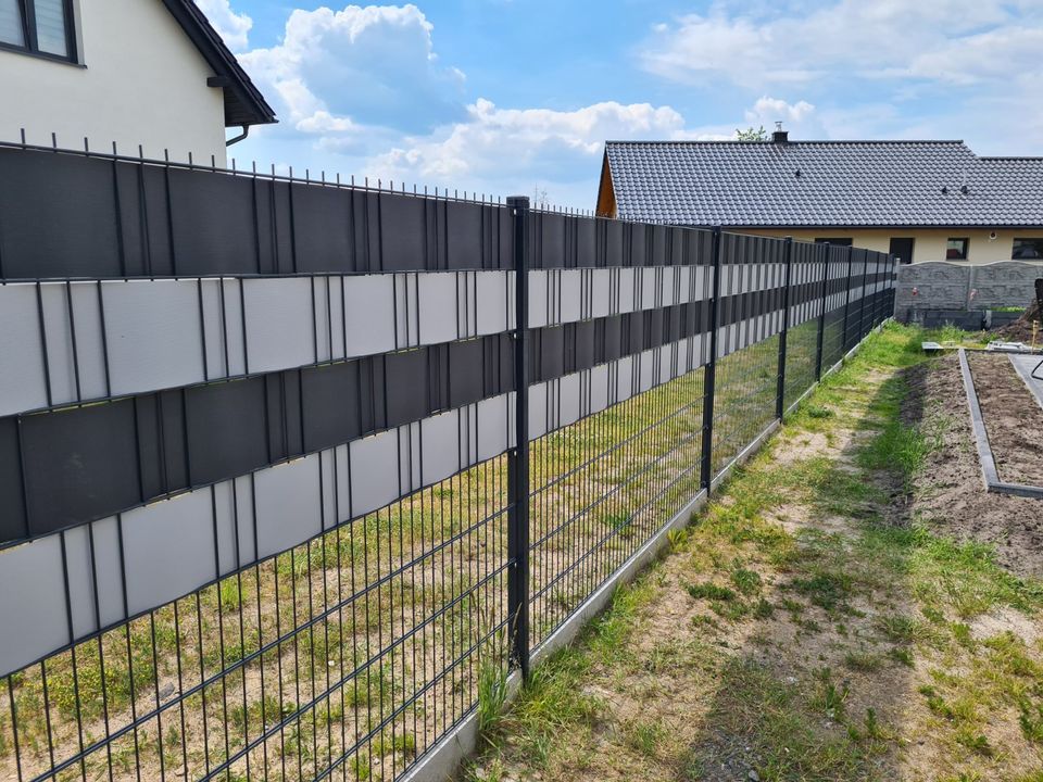 Zaune aus Polen Winter Rabatt Gelander AluminiumZaune Tore -20% in Neu-Zittau
