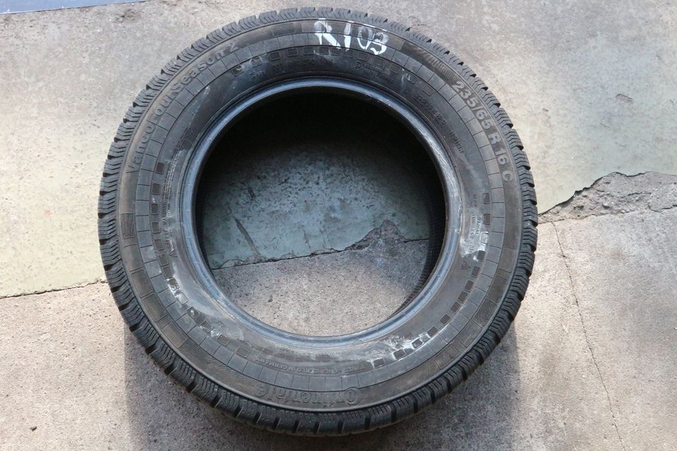 2 Allwetterreifen 235 55 16 115/113 R Continental gebraucht R 103 in Walluf