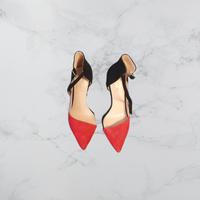Zara Basic Damenpumps – Schwarz/Rot, Gr. 39, elegant Bonn - Hardtberg Vorschau