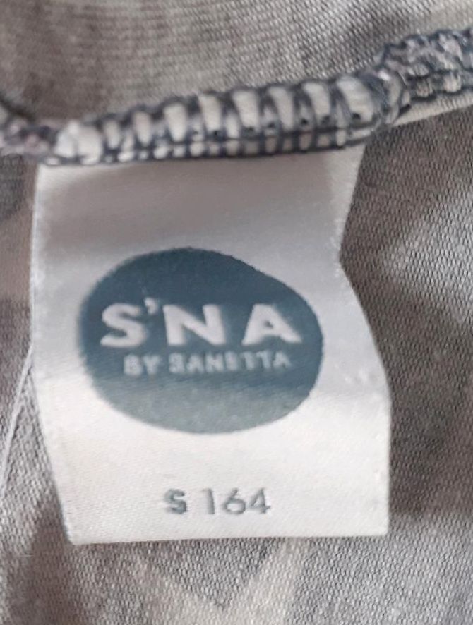 "S'NA by SANETTA"☆knielange Hose☆Gr. 164☆grau-weiß in Worbis