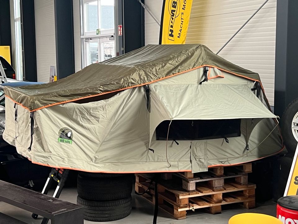 Wild Camp Dachzelte grün mit LED Beleuchtung, Sofort verfügbar in Leer (Ostfriesland)