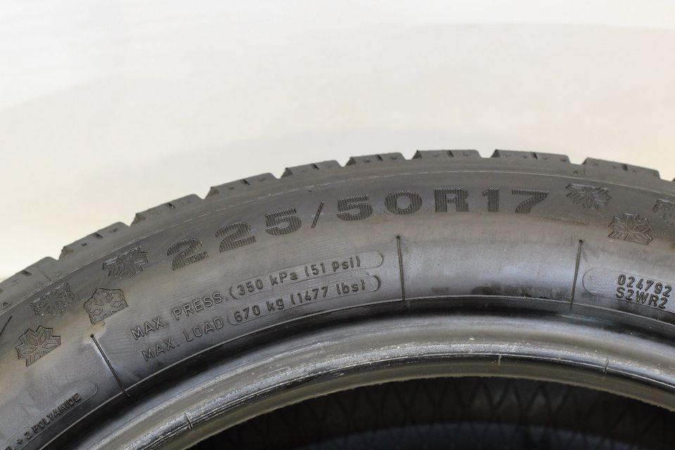 2 x 225/50 R17 94H Winterreifen Dunlop SP M+S 6MM DOT19 in Brackenheim