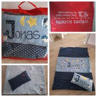 Namenskissen JONAS Baby Bettenset Badydecke bestickt handmade Leipzig - Lindenthal Vorschau