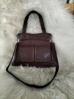 Handtasche Leder Bordeaux braun Vintage Rheinland-Pfalz - Idar-Oberstein Vorschau