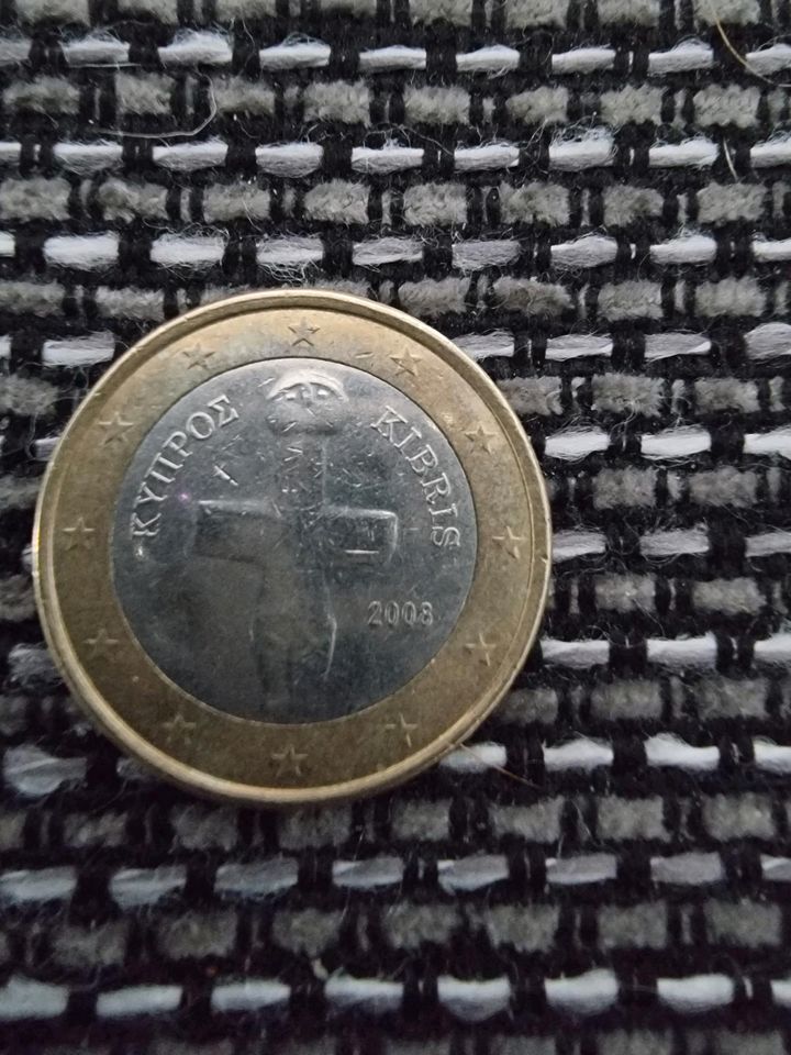 1 Euro Münze Zypern 2008 in Fellbach