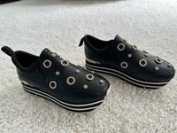 Versace Damen Schuhe Schwarz/Gold/Weiß, Gr. 37 Hessen - Schauenburg Vorschau