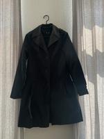 Schwarzer Trenchcoat mit Gürtel Leipzig - Knautkleeberg-Knauthain Vorschau