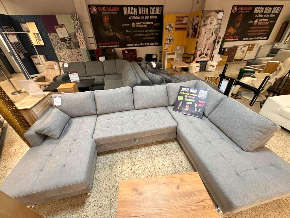 (G) Sofa in U-Form, Wohnlandschaft, Schlaffunktion, statt 1699€ in Zeitz