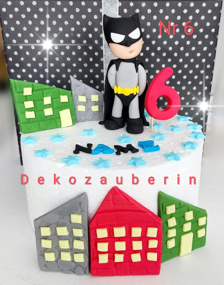 Deko Superhelden Batman Spider-Man Superhero Tortendeko Fondant in Waldsolms